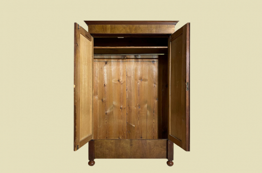 1880er Kleiderschrank ANTIK Gründerzeit Nußbaum VINTAGE Schrank von 1880