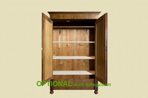 1880er Kleiderschrank ANTIK Gründerzeit Nußbaum VINTAGE Schrank von 1880