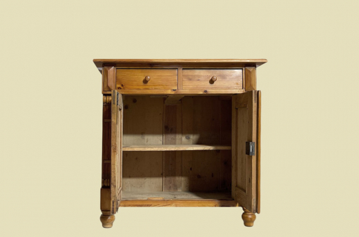 1880er Kommode ANTIK Gründerzeit VINTAGE Weichholz Halbschrank Schrank von 1880