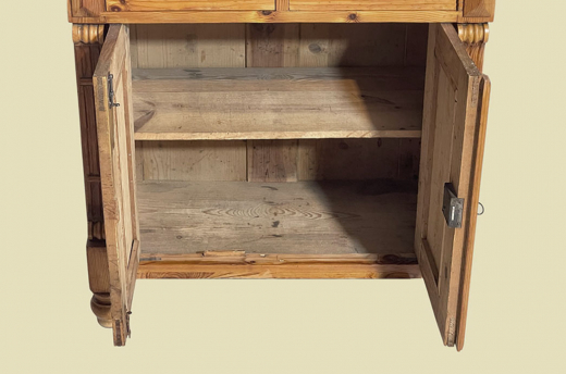 1880er Kommode ANTIK Gründerzeit VINTAGE Weichholz Halbschrank Schrank von 1880