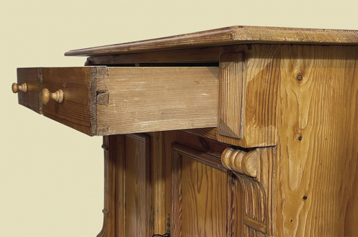 1880er Kommode ANTIK Gründerzeit VINTAGE Weichholz Halbschrank Schrank von 1880