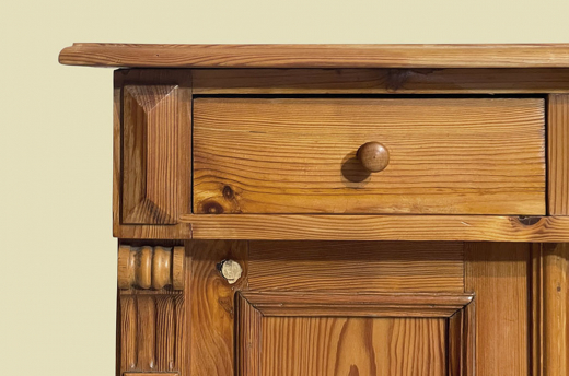 1880er Kommode ANTIK Gründerzeit VINTAGE Weichholz Halbschrank Schrank von 1880