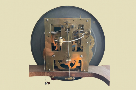 1880er Junghans Freischwinger Wand Uhr ANTIK Gründerzeit VINTAGE mit Krone von 1880