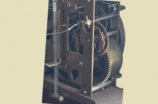 1880er Junghans Freischwinger Wand Uhr ANTIK Gründerzeit VINTAGE mit Krone von 1880