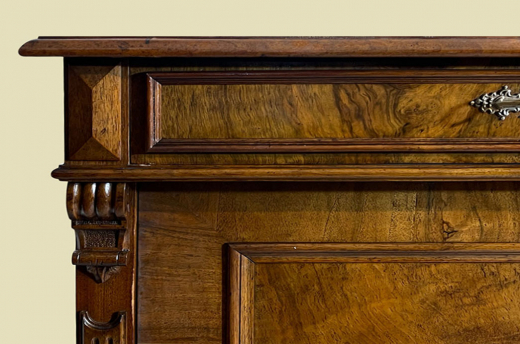 1880er Vertiko ANTIK Gründerzeit VINTAGE Nußbaum Kommode Schrank von 1880