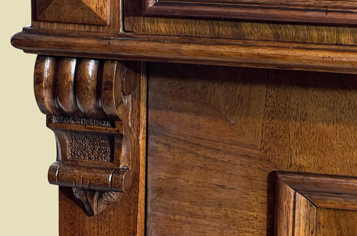 1880er Vertiko ANTIK Gründerzeit VINTAGE Nußbaum Kommode Schrank von 1880