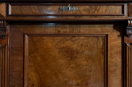 1880er Vertiko ANTIK Gründerzeit VINTAGE Nußbaum Kommode Schrank von 1880