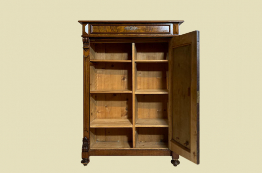 1880er Vertiko ANTIK Gründerzeit VINTAGE Nußbaum Kommode Schrank von 1880