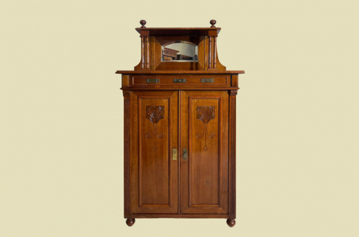 1920er Vertiko ANTIK Jugendstil VINTAGE Lebensbaum Kommode Schrank von 1920