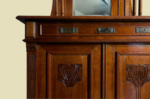 1920er Vertiko ANTIK Jugendstil VINTAGE Lebensbaum Kommode Schrank von 1920