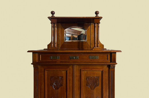 1920er Vertiko ANTIK Jugendstil VINTAGE Lebensbaum Kommode Schrank von 1920