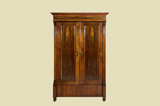 1880er Kleiderschrank ANTIK Gründerzeit Nußbaum VINTAGE Schrank von 1880