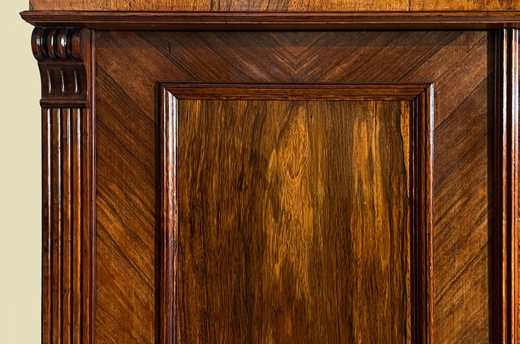 1880er Kleiderschrank ANTIK Gründerzeit Nußbaum VINTAGE Schrank von 1880