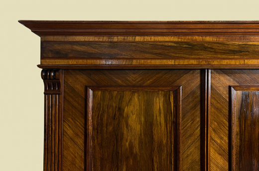 1880er Kleiderschrank ANTIK Gründerzeit Nußbaum VINTAGE Schrank von 1880