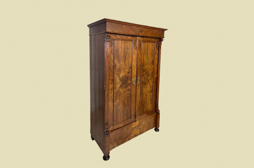 1880er Kleiderschrank ANTIK Gründerzeit Nußbaum VINTAGE Schrank von 1880
