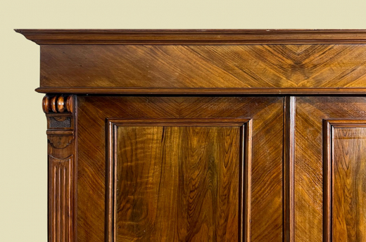 1880er Kleiderschrank ANTIK Gründerzeit Nußbaum VINTAGE Schrank von 1880