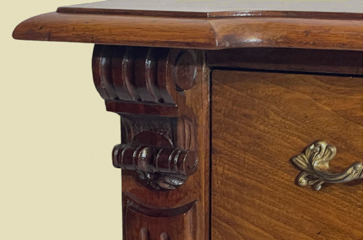 1880er Kommode ANTIK Gründerzeit Nußbaum Sideboard Schrank von 1880