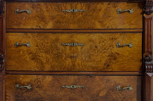 1880er Kommode ANTIK Gründerzeit Nußbaum Sideboard Schrank von 1880