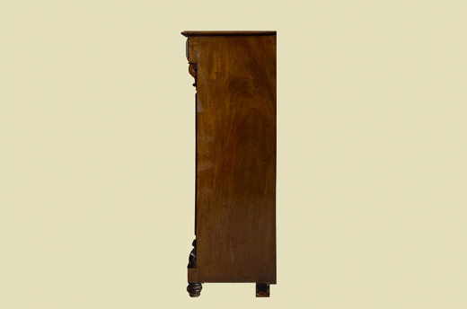 1880er Vertiko ANTIK Gründerzeit VINTAGE Nußbaum Kommode Schrank von 1880