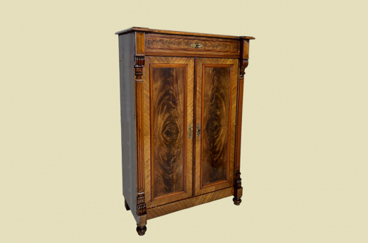 1880er Vertiko ANTIK Gründerzeit VINTAGE Nußbaum Kommode Schrank von 1880