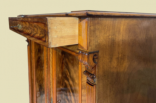 1880er Vertiko ANTIK Gründerzeit VINTAGE Nußbaum Kommode Schrank von 1880