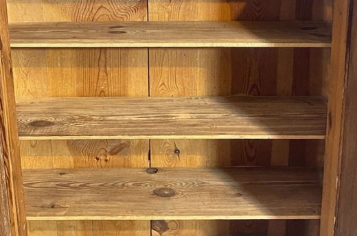 1880er Vertiko ANTIK Gründerzeit VINTAGE Nußbaum Säulen Kommode Schrank von 1880