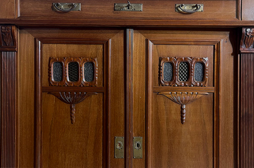 1920er Vertiko ANTIK Jugendstil VINTAGE Mahagoni Kommode Schrank von 1920