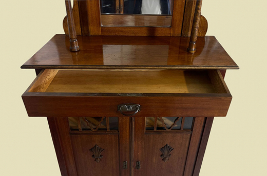 1920er Vertiko ANTIK Jugendstil VINTAGE Spiegel Kommode Schrank von 1920