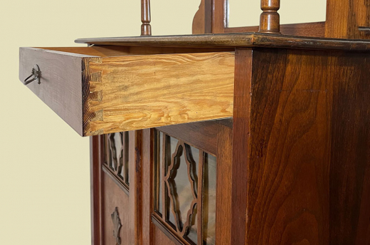 1920er Vertiko ANTIK Jugendstil VINTAGE Spiegel Kommode Schrank von 1920