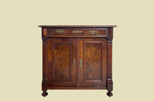 1880er Kommode ANTIK Gründerzeit VINTAGE Nußbaum Halbschrank Schrank von 1880