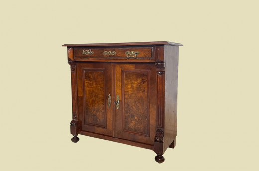 1880er Kommode ANTIK Gründerzeit VINTAGE Nußbaum Halbschrank Schrank von 1880