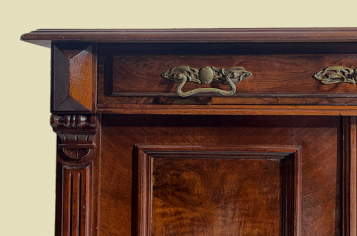 1880er Kommode ANTIK Gründerzeit VINTAGE Nußbaum Halbschrank Schrank von 1880