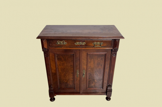 1880er Kommode ANTIK Gründerzeit VINTAGE Nußbaum Halbschrank Schrank von 1880