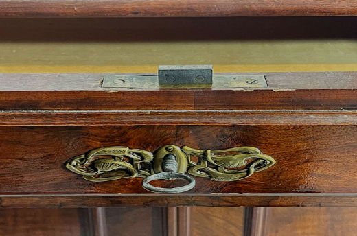 1880er Kommode ANTIK Gründerzeit VINTAGE Nußbaum Halbschrank Schrank von 1880