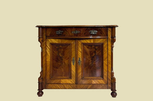 1840er Kommode ANTIK Louis Philippe VINTAGE Nußbaum Halbschrank von 1840