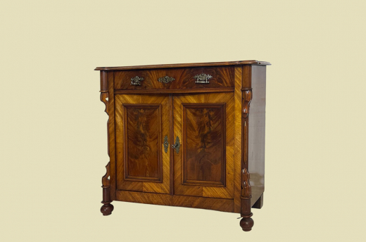 1840er Kommode ANTIK Louis Philippe VINTAGE Nußbaum Halbschrank von 1840