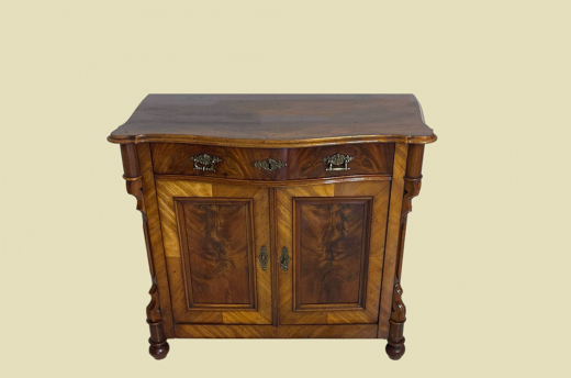 1840er Kommode ANTIK Louis Philippe VINTAGE Nußbaum Halbschrank von 1840