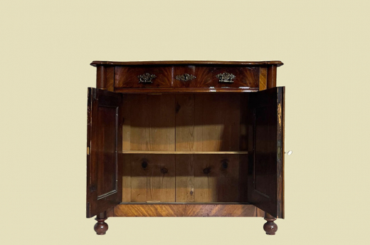 1840er Kommode ANTIK Louis Philippe VINTAGE Nußbaum Halbschrank von 1840
