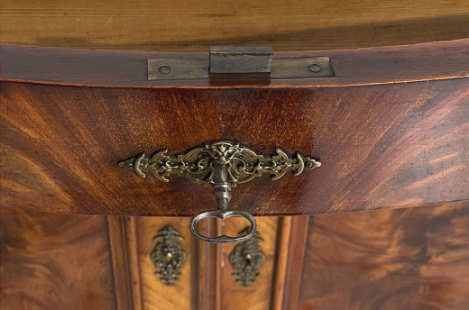1840er Kommode ANTIK Louis Philippe VINTAGE Nußbaum Halbschrank von 1840