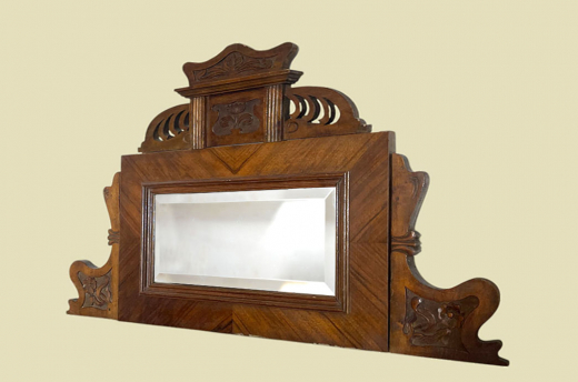 1920er Aufsatz ANTIK Jugendstil VINTAGE Nußbaum Vertiko Kommoden von 1920