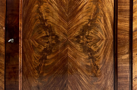 1840er Vertiko ANTIK Louis Philippe Nußbaum VINTAGE Schrank Kommode von 1840