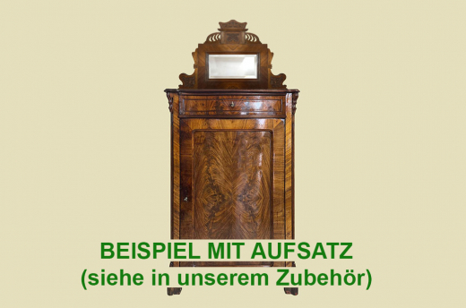 1840er Vertiko ANTIK Louis Philippe Nußbaum VINTAGE Schrank Kommode von 1840