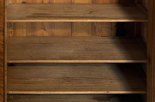 1840er Vertiko ANTIK Louis Philippe Nußbaum VINTAGE Schrank Kommode von 1840