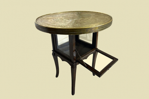 1920er Rauchtisch ANTIK Jugendstil VINTAGE Beistell Vitrine Tee Tisch von 1920