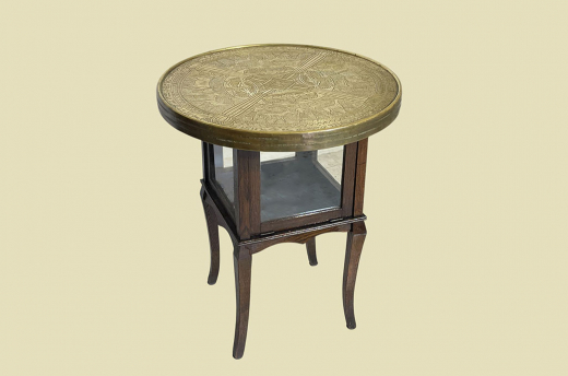 1920er Rauchtisch ANTIK Jugendstil VINTAGE Beistell Vitrine Tee Tisch von 1920