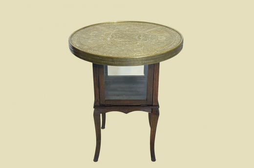 1920er Rauchtisch ANTIK Jugendstil VINTAGE Beistell Vitrine Tee Tisch von 1920