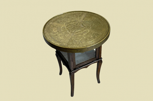 1920er Rauchtisch ANTIK Jugendstil VINTAGE Beistell Vitrine Tee Tisch von 1920