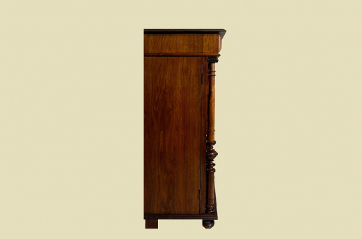 1880er Vertiko ANTIK Gründerzeit VINTAGE Nußbaum Säulen Kommode Schrank von 1880