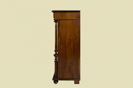 1880er Vertiko ANTIK Gründerzeit VINTAGE Nußbaum Säulen Kommode Schrank von 1880