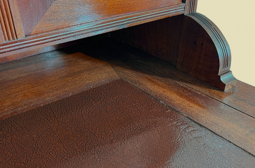 1920er Schreibtisch ANTIK Jugendstil VINTAGE Nußbaum Sekretär mit Aufsatz von 1920